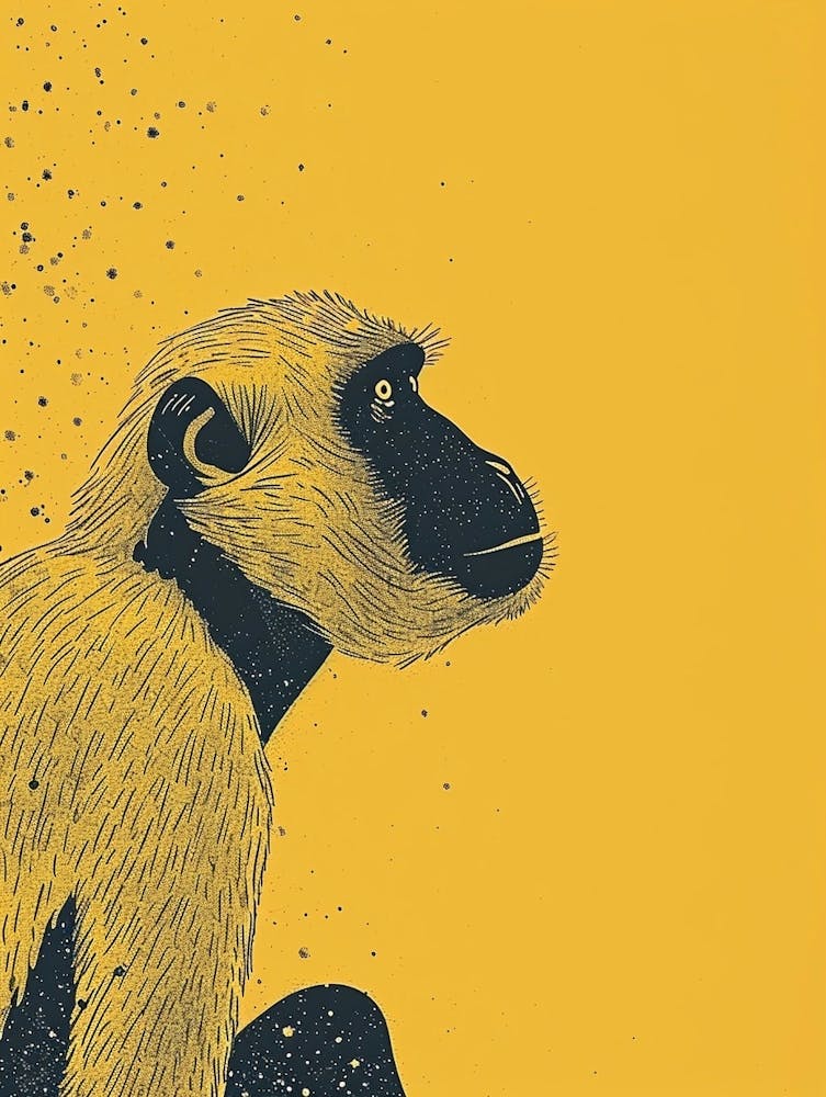 Yellow Baboon 2
