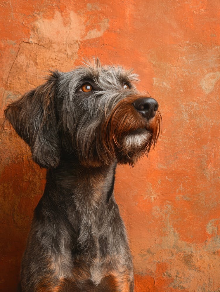 Dachshund Portrait. Generated AI. 3