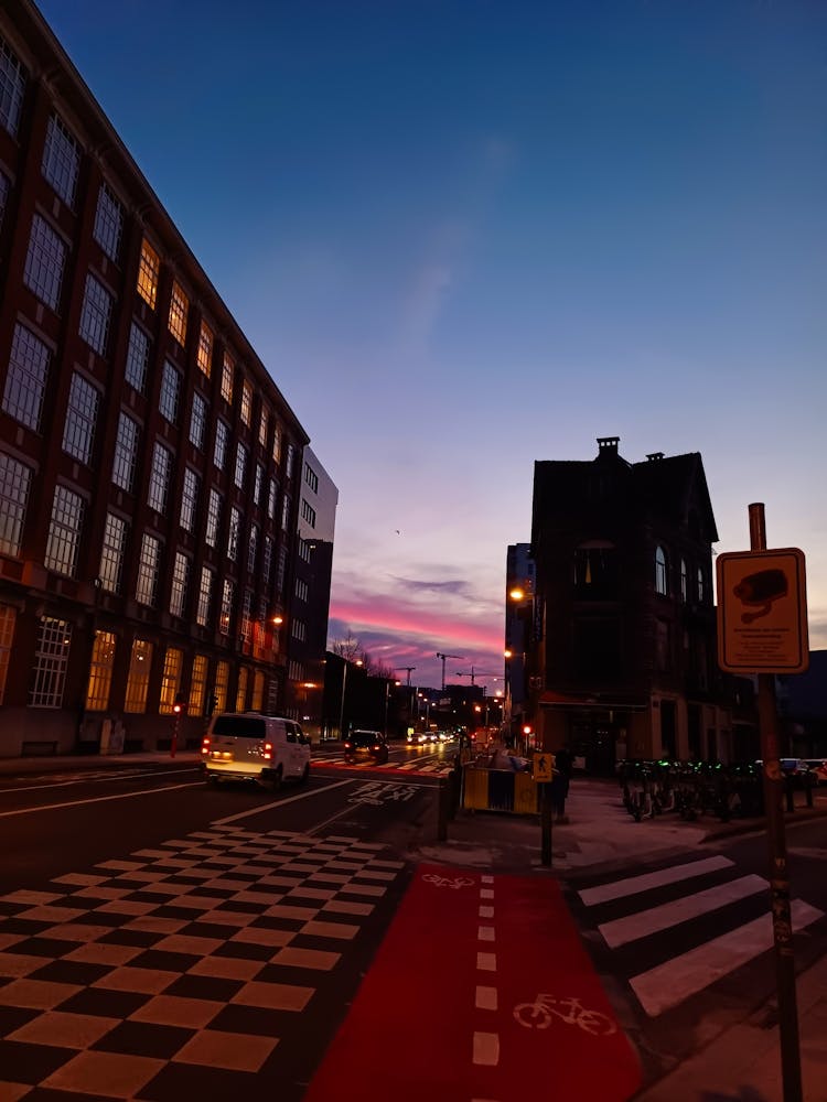 Sunset In Belgium