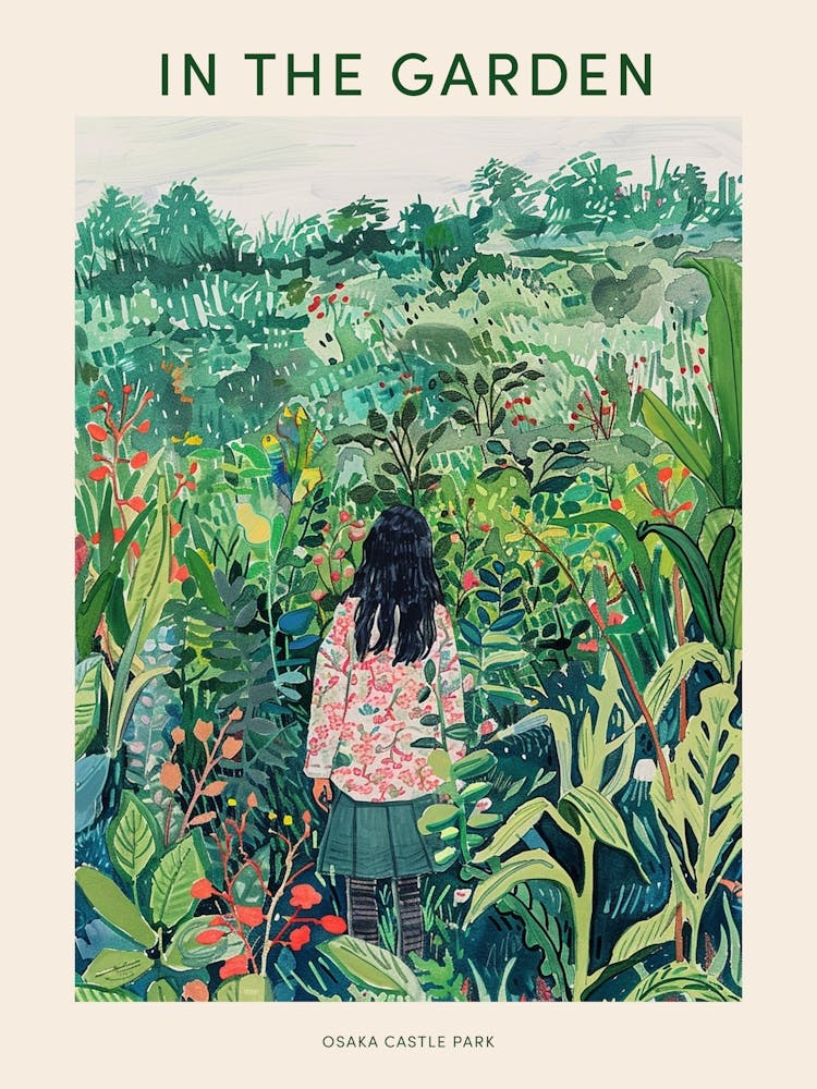 In The Garden Poster Osaka Castle Park Japan 2