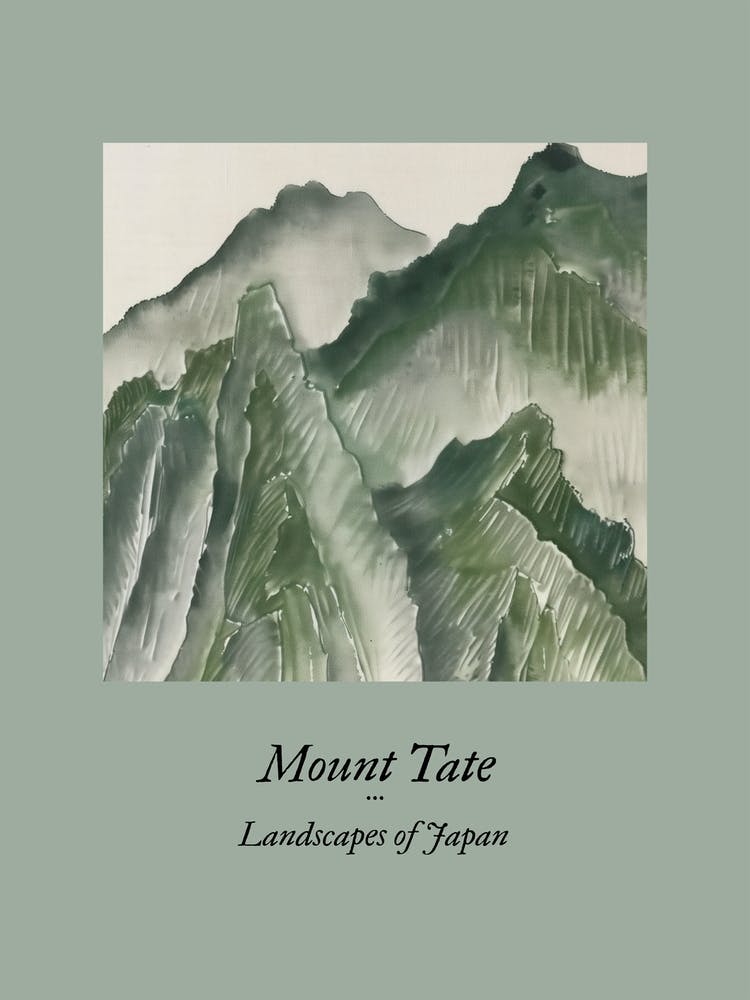 Landscapes Of Japan Mount Tate 67