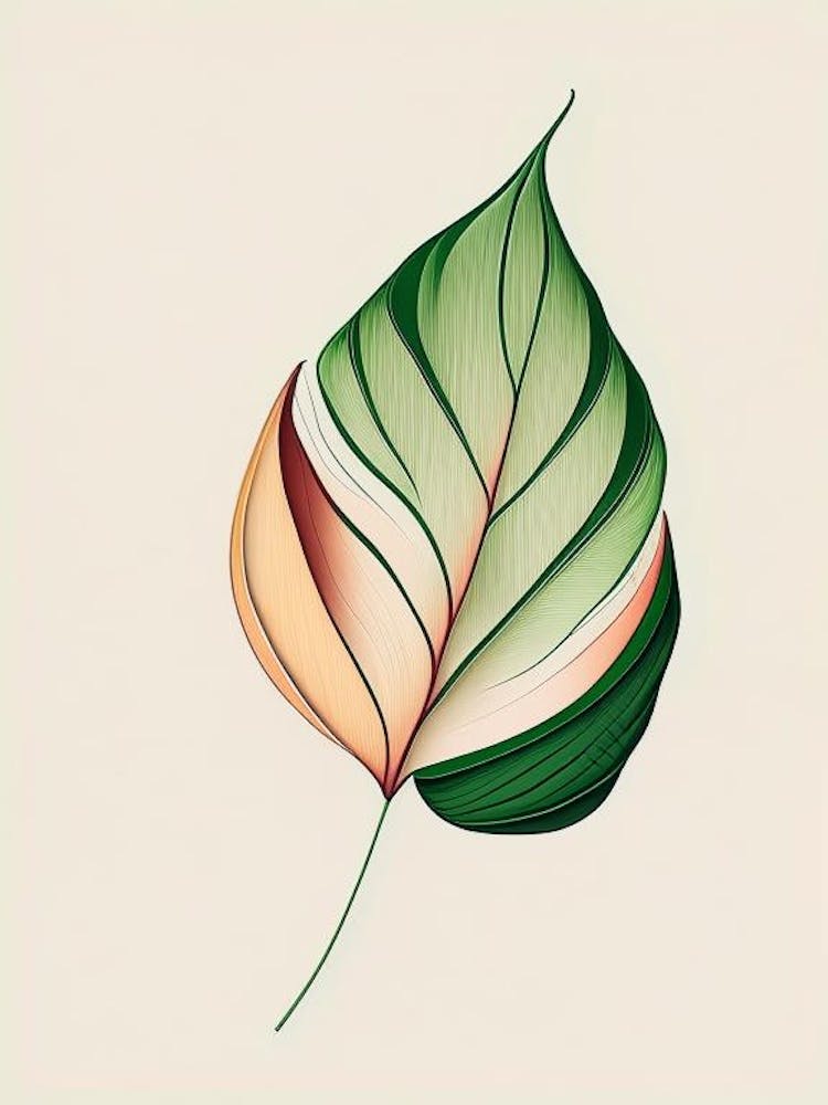 Tulip Leaf Warm Tones 4