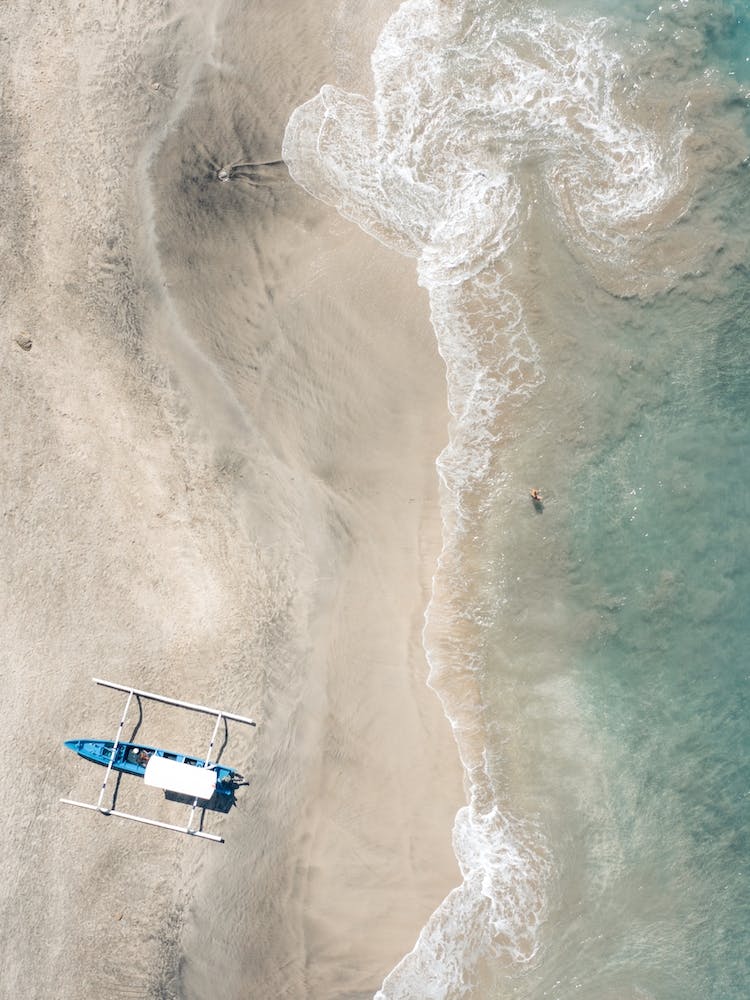 Bali Beach With Outrigger