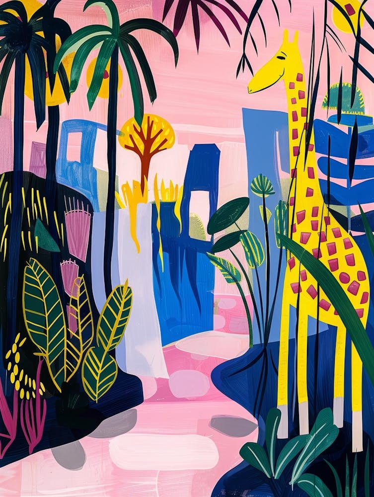 Giraffe In The Jungle 4