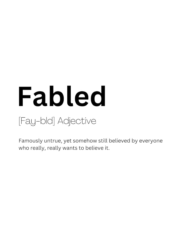 Fabled Definition Meaning