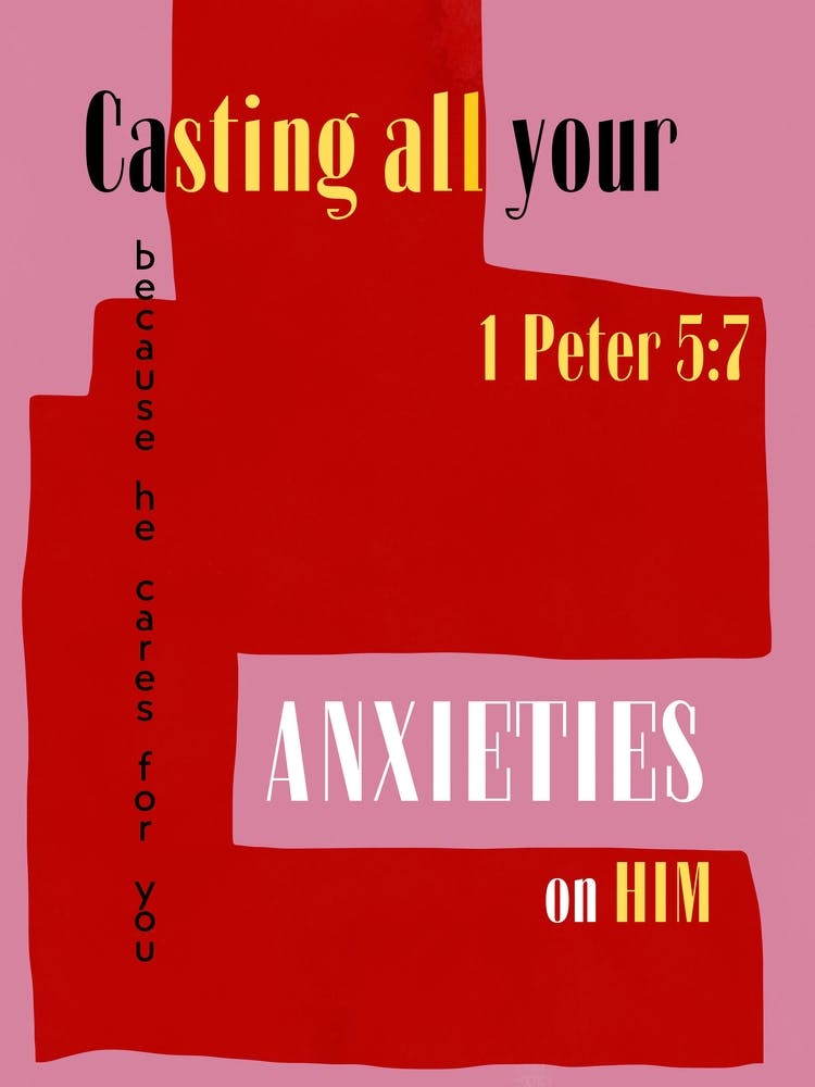 Bible verse - 1 peter 5:7