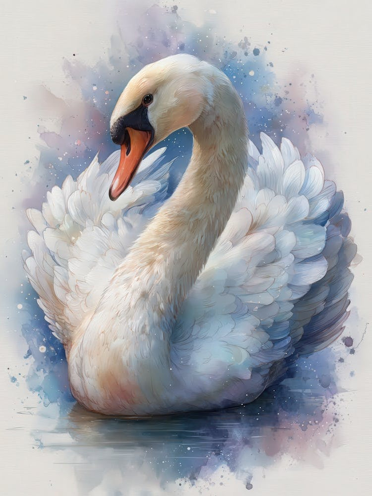 Aihrgdesign Isolated Watercolor Painting Of Birds Elegant Swa Ddc179e7 2039 44eb A4a1 Bf7cee5f8780 1