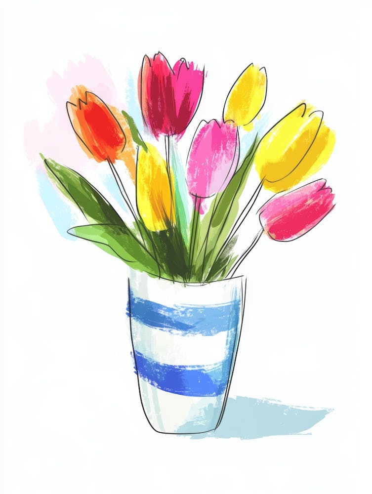 Tulips In A Vase 48