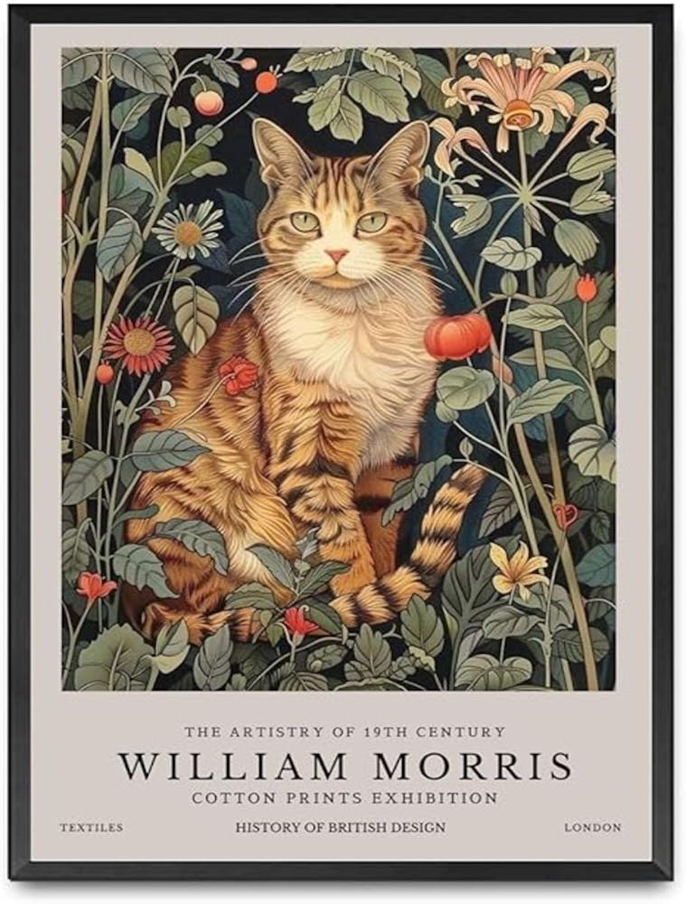 William Morris cat print 5