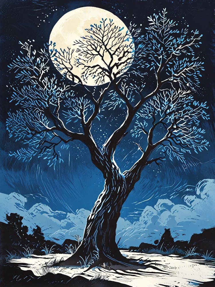 Moonlit Tree