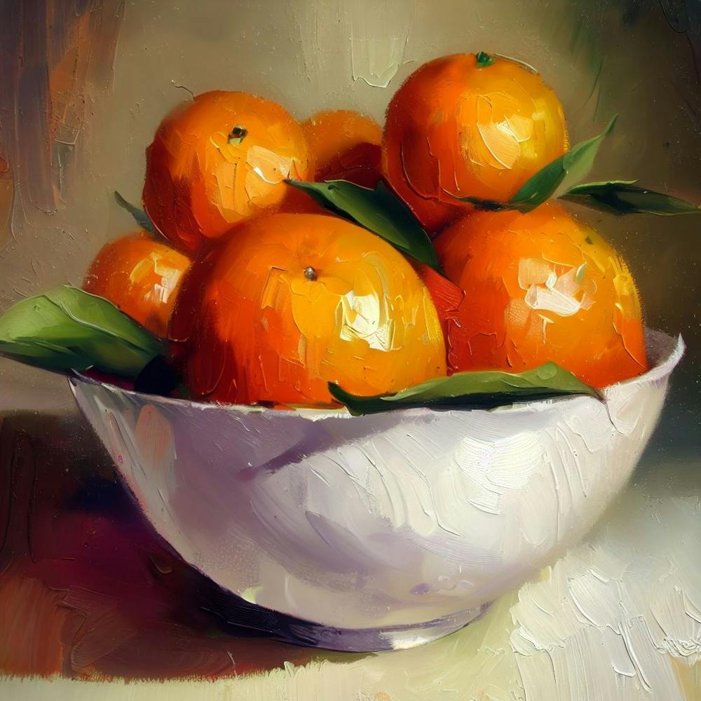 Oranges In A Bowl