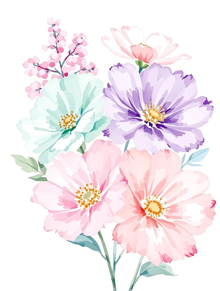 Calm Botanical Stems with a Light and Breezy Look