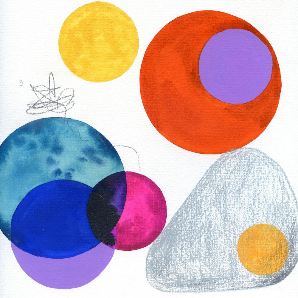 Watercolor Planets N.o 4