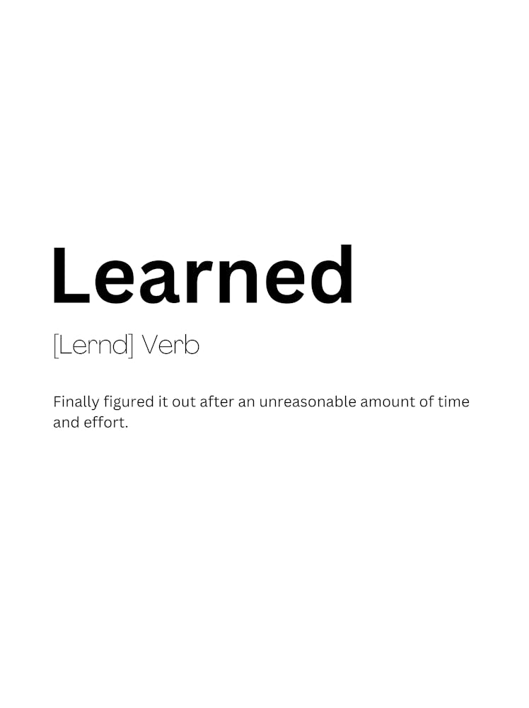 Learned Definition Meaning