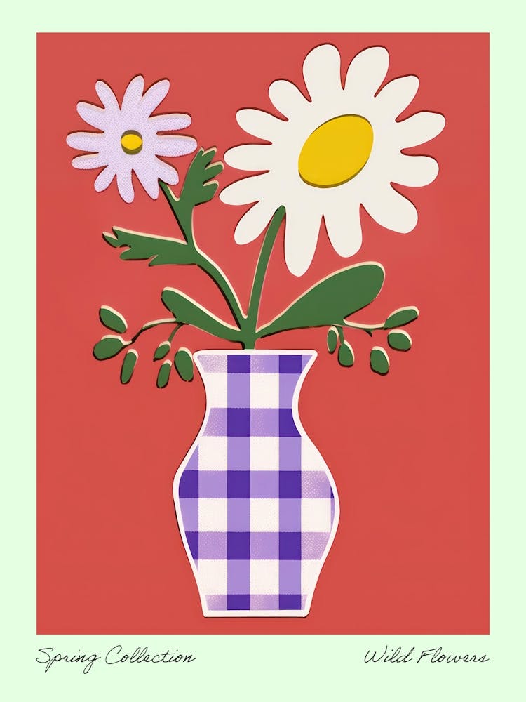 Spring Collection Wild Flowers White Tones In Vase 3