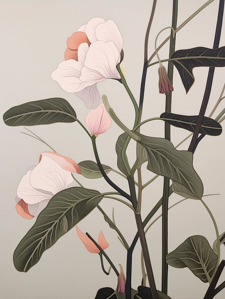 Blumenillustration Duftwicke 1