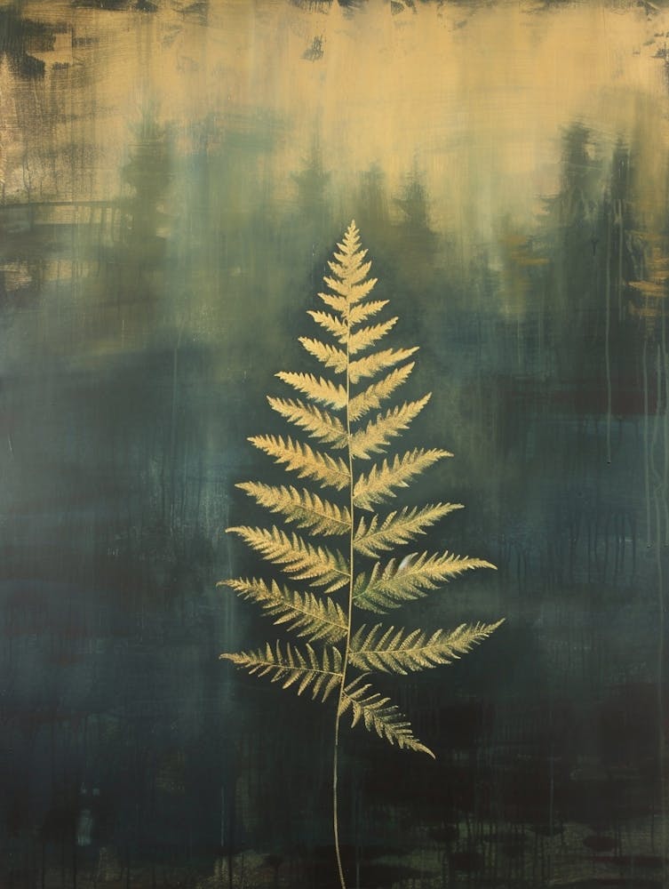 Sensitive Fern Painting 3