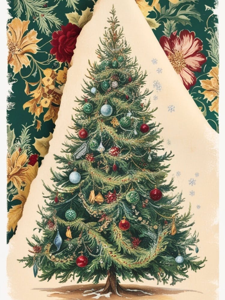 William Morris Christmas Tree 83