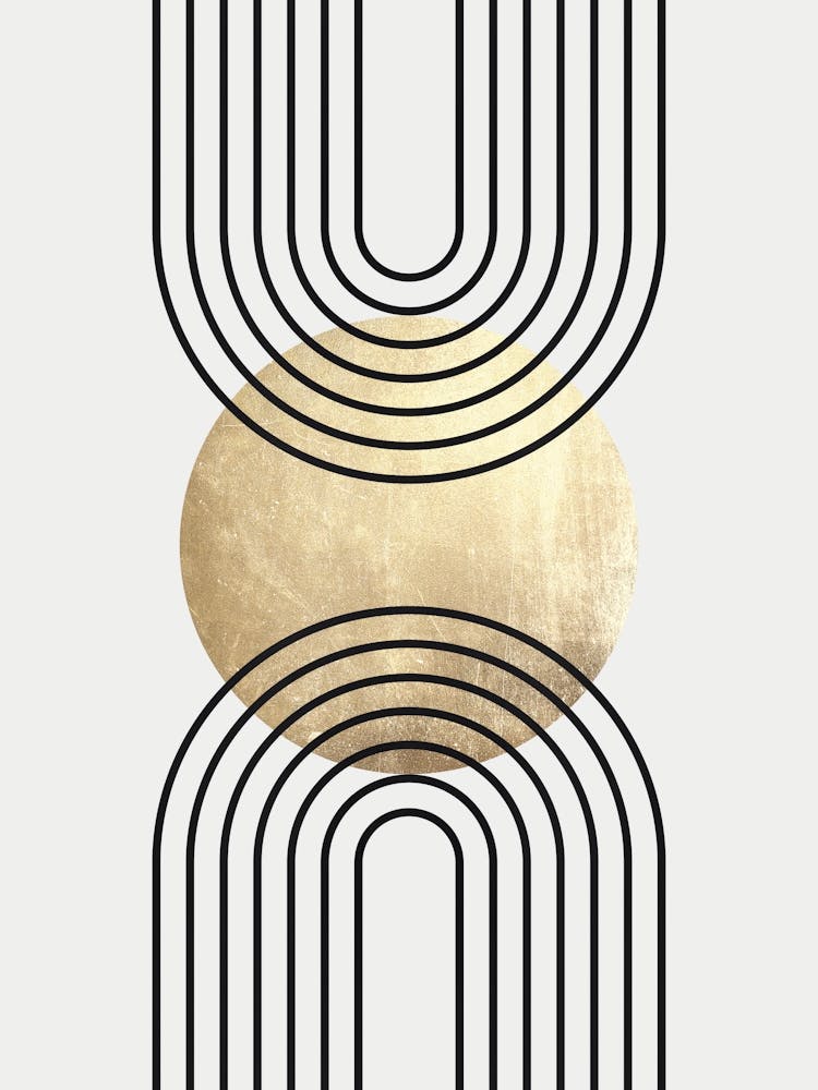 Circles lines and gold 7