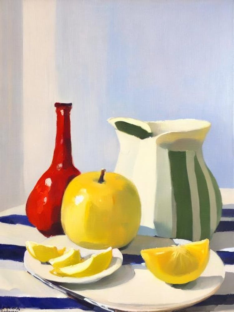 Lemon Tablescape vegetable