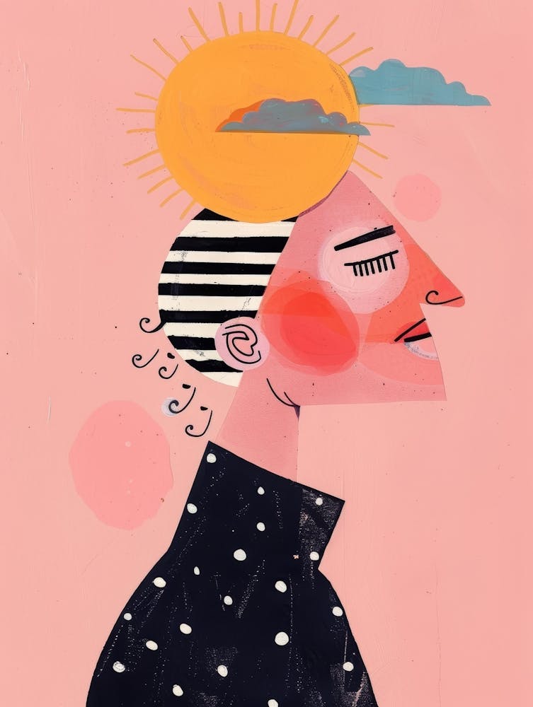 Illustration Of A Woman'S Head