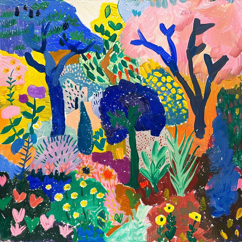 Into the Garden Series in Style of Matisse 7