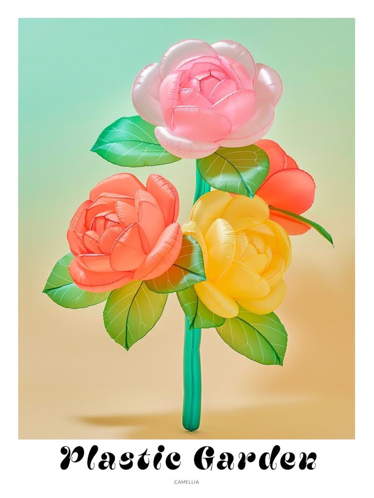 Dreamy Inflatable Flowers Poster Camellia 2