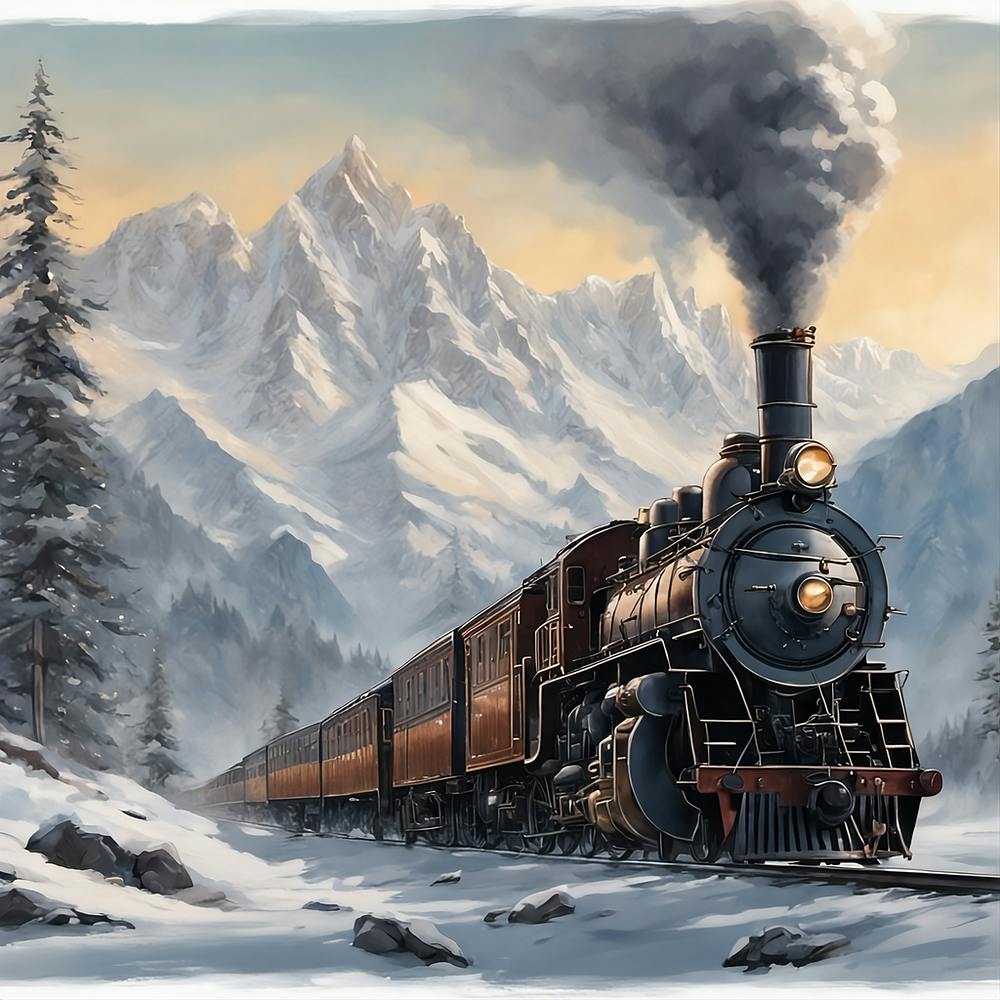 Train On The Tracks