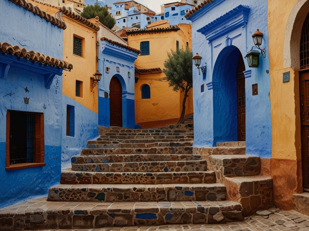 Blue City Of Chefchaouen Art