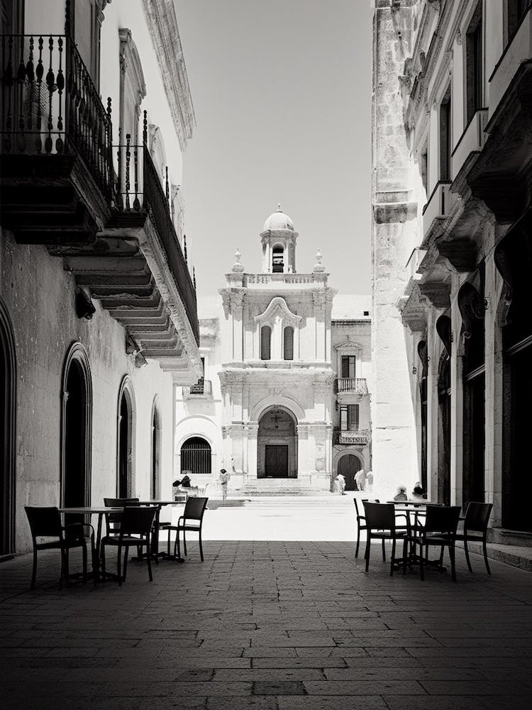 Lecce, Italy,  Black And White Analogue Photography  2