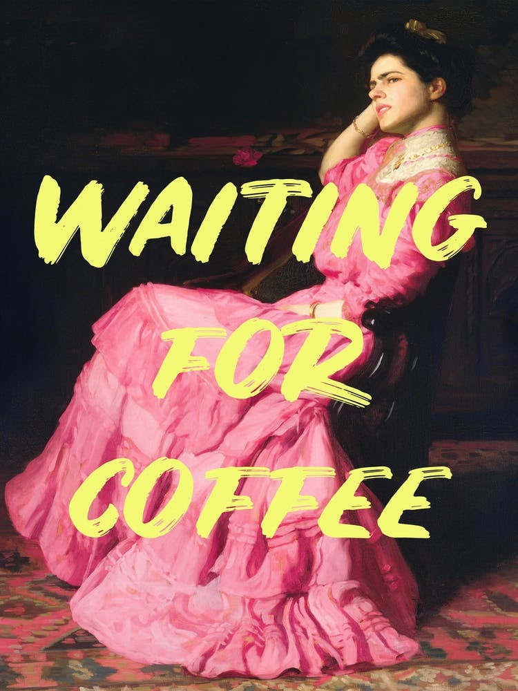 Waiting For Coffee Neon Office