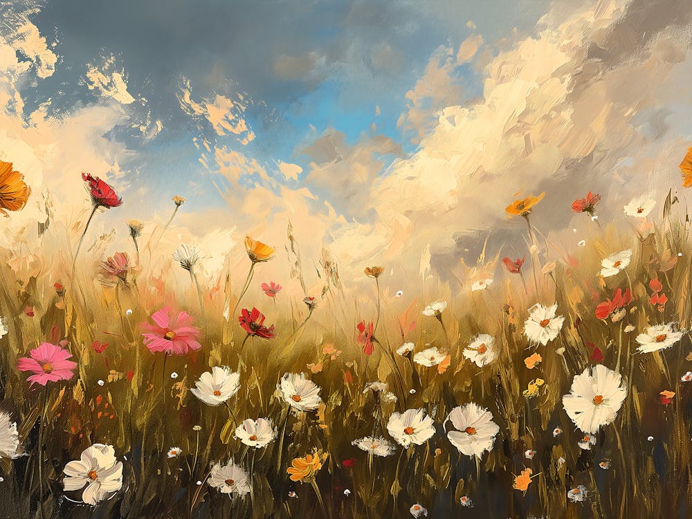 Wildblumenfeldlandschaft 3