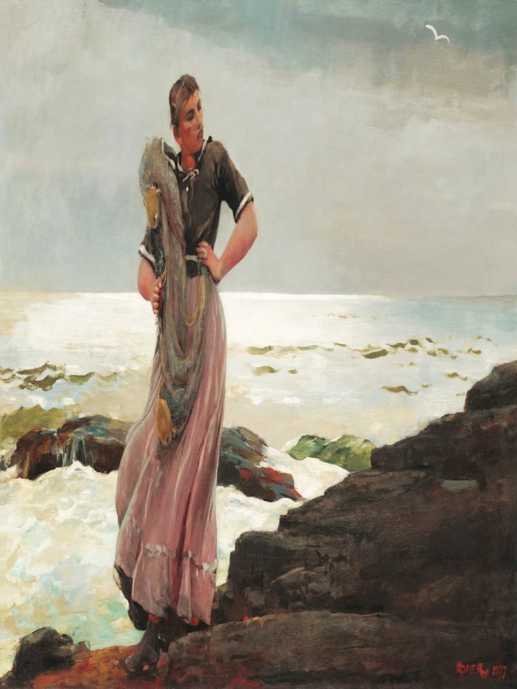 Woman By The Sea