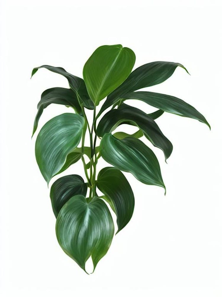 Split Leaf Philodendron (Philodendron Bipinnatifidum) Watercolor