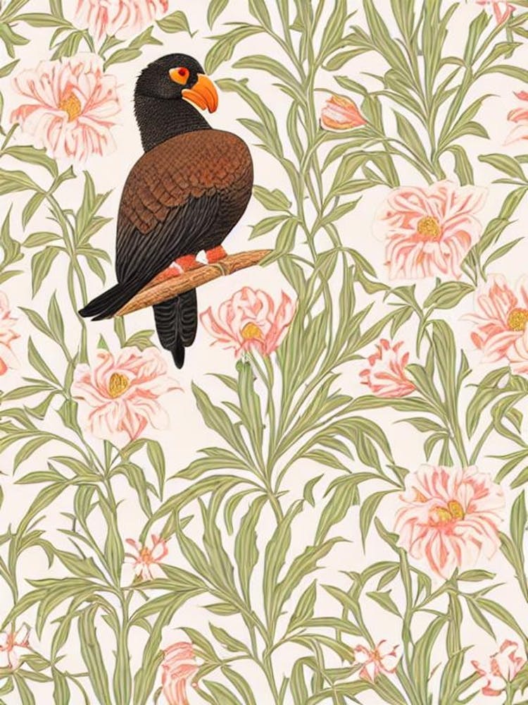 California Condor William Morris Style Bird