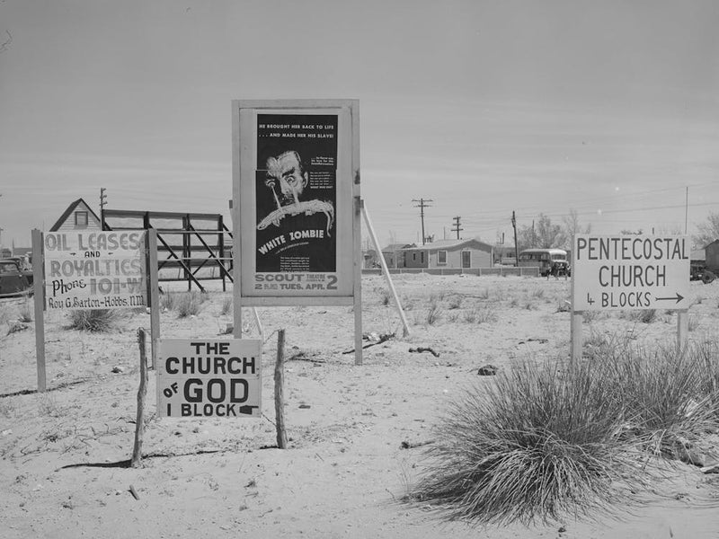 Signs In The Oil Town Of Hobbs, New Mexico By Russell Lee