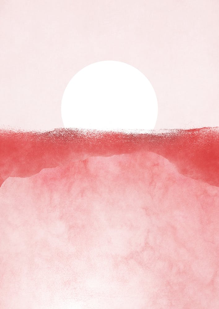 Minimal Landscape Pink 01