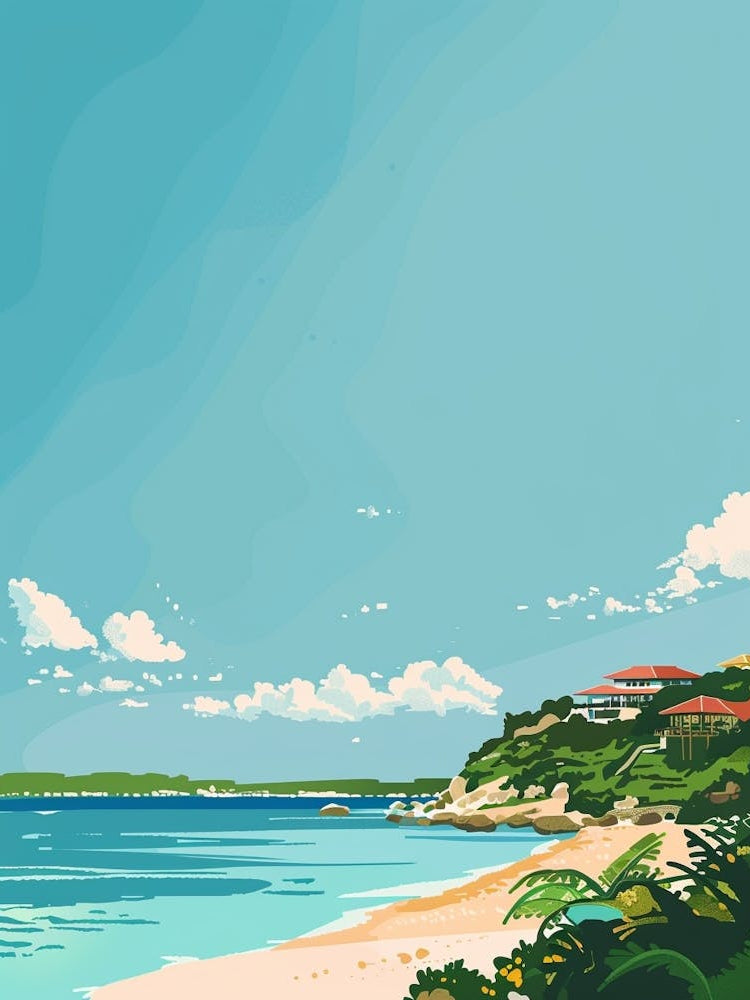 Okinawa Japan 1 Colourful Illustration