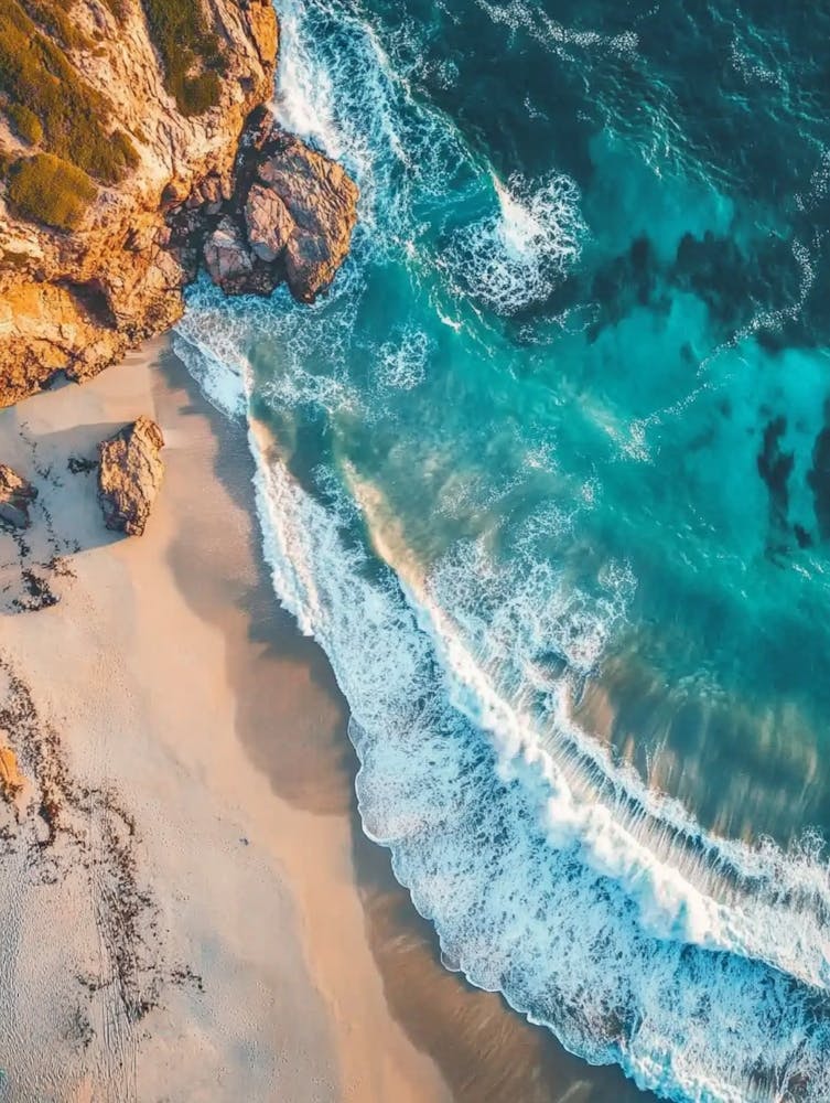 Aerial View Of A Beach 156