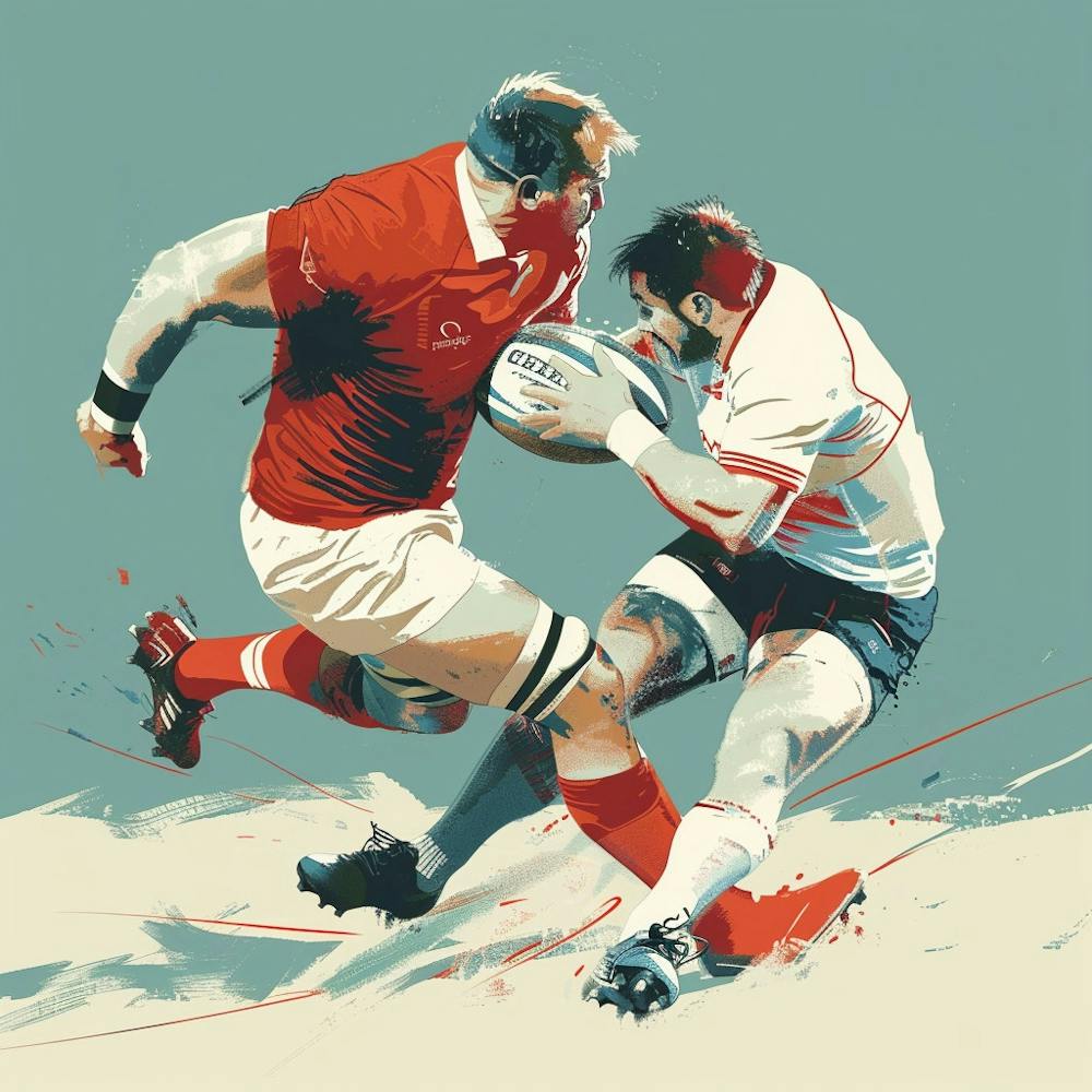 Rugby Players In Action 6