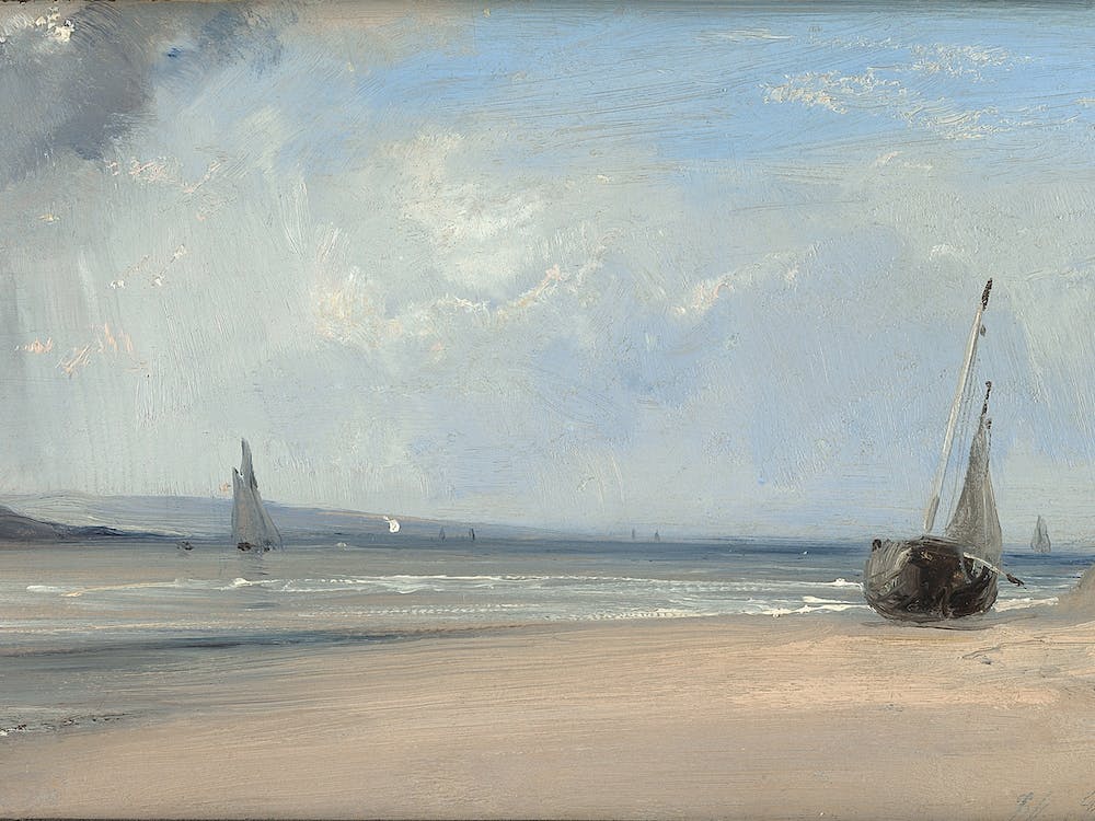 An Estuary In Northern France, Richard Parkes Bonington