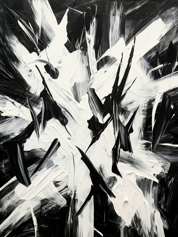 Joy Abstract Black And White 2