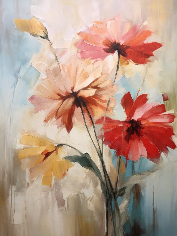 Fall Flower Painting Gerbera Daisy 3