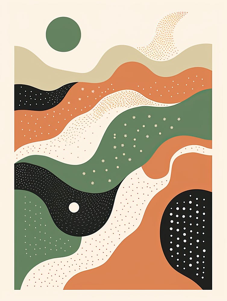 Abstract Elegance; Vintage Print Whispers
