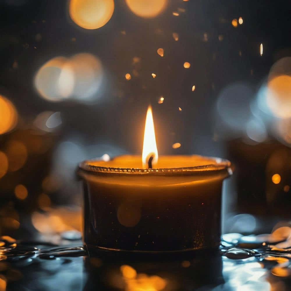 Candle On A Table