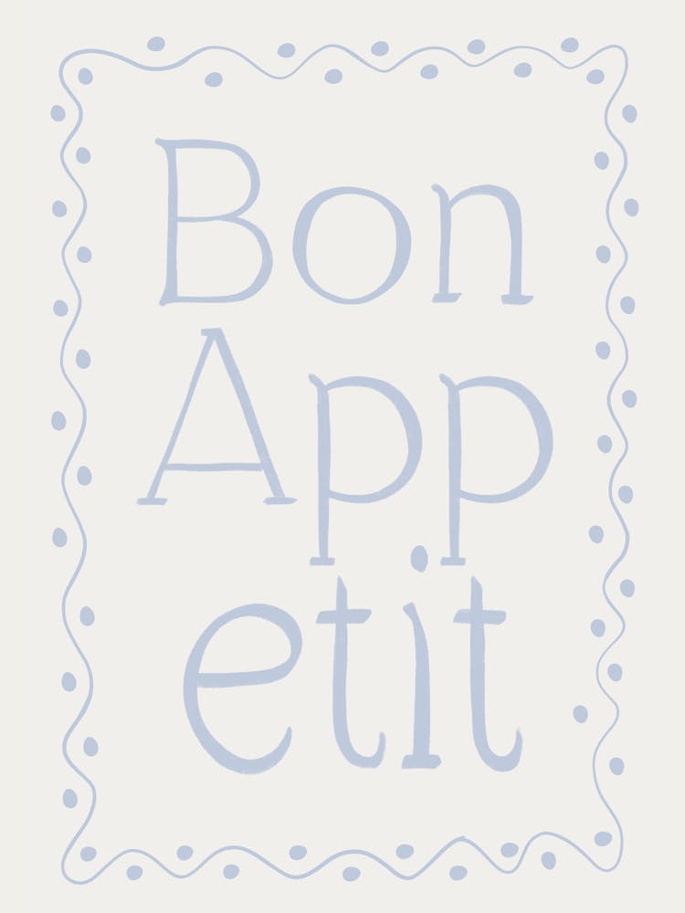 Bon Appétit blue 1