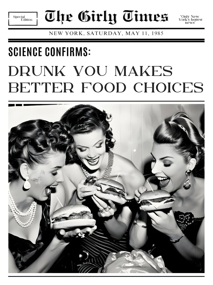 Drunk You Makes Better Food Choices