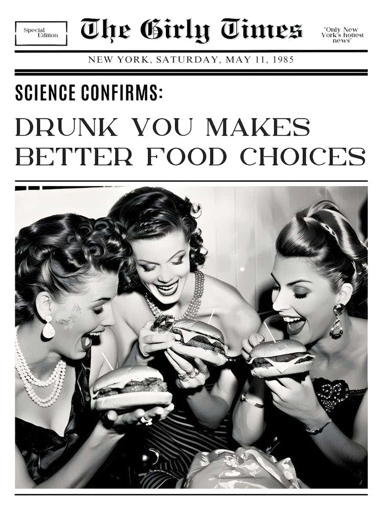 Drunk You Makes Better Food Choices