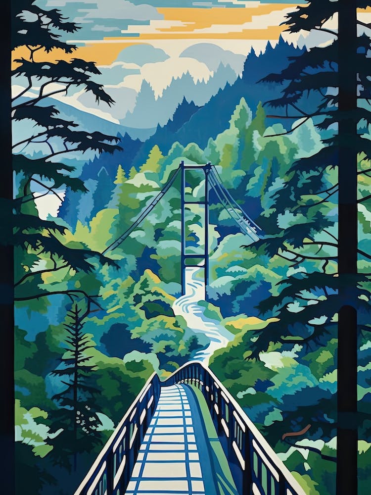 Capilano Suspension Bridge Park, Canada, Colourful 2