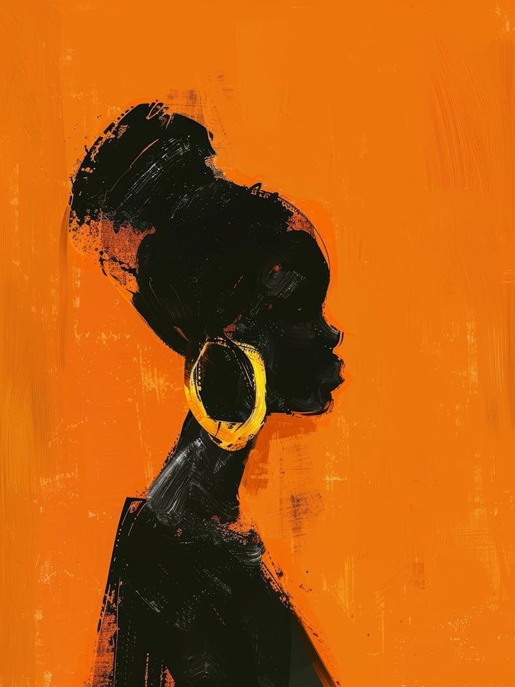 African Woman Canvas Print 13